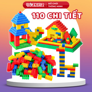 Đồ chơi trẻ em lắp ráp xếp hình 110 CHI TIẾT phát triển trí tuệ tư duy cho bé trai gái từ 2 tuổi trở lên - DOZKIDZ