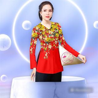 Áo bà ba in 4D,bộ bà ba in hoa (mẫu mới về )-