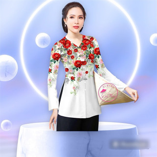 Áo bà ba in 4D,bộ bà ba in hoa (mẫu mới về )-