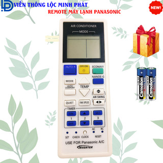 Remote điều khiển máy lạnh panasonic inverter -remote máy lạnh panasonic - tặng kèm pin