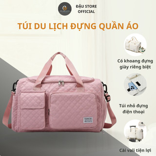 Túi Du Lịch Đựng Quần Áo Dung Lượng Lớn,Túi Đeo Chéo Có Khoang Đựng Giày, Túi Vải Đeo Vai Nam Nữ