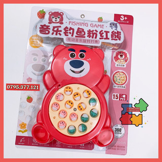 [nhiều MẪU-NHẠC-Xoay vòng] Đồ chơi câu cá dùng Pin dễ thương cho bé
