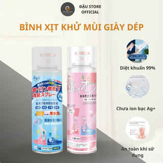 Bình xịt khử mùi giày dép dung tích 260ml khử mùi 24h, chai xịt khử mùi giày kháng khuẩn mát lạnh chống hôi chân