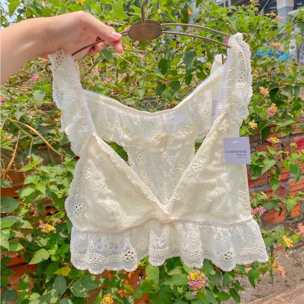 Cornpink House  Set Sedona | Bộ đồ lót nữ ren cao cấp | Màu đen gợi cảm | Không nhét mút, có lót vải