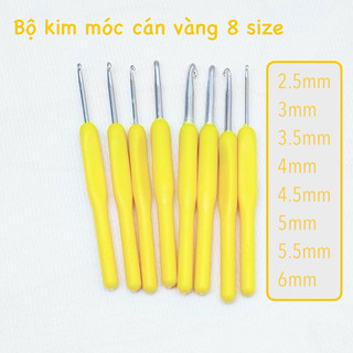 Kim móc cán nhựa nhiều màu (lẻ size)