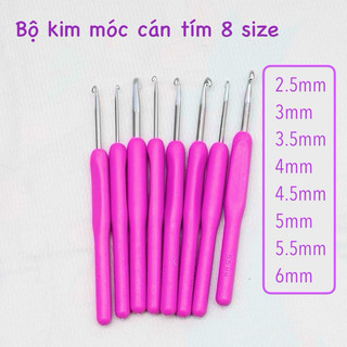 Kim móc cán nhựa nhiều màu (lẻ size)