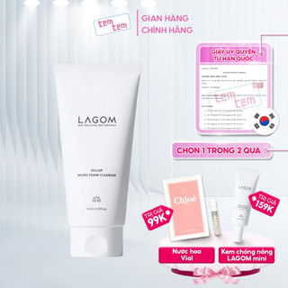 Sữa rửa mặt tạo bọt lagom micro foam 120ml