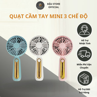 Quạt cầm tay sạc usb 3 tốc độ gió, dung lượng lớn 2000mah quạt mini cầm tay tiện lợi
