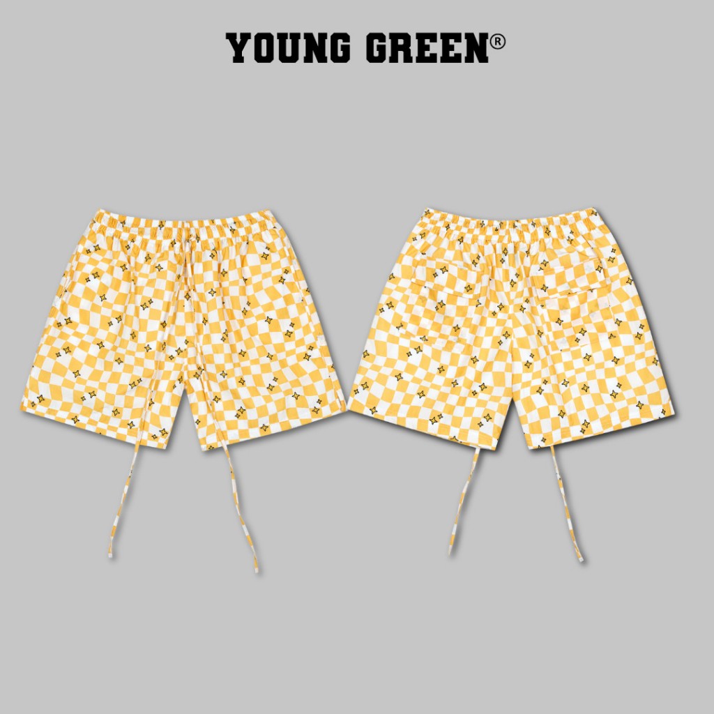 Quần Short Young Green Checkered