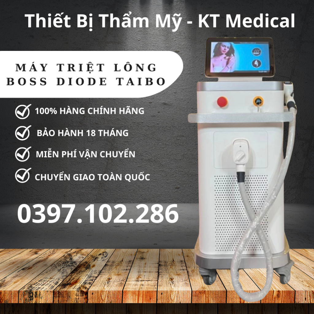 [Bảo Hành 18 tháng] TRIỆT LÔNG BOSS DIODE LASER 12 THANH 1200W TAIBO | BOSS DIODE LASER TAIBO TRIỆT LÔNG DÙNG TRONG SPA