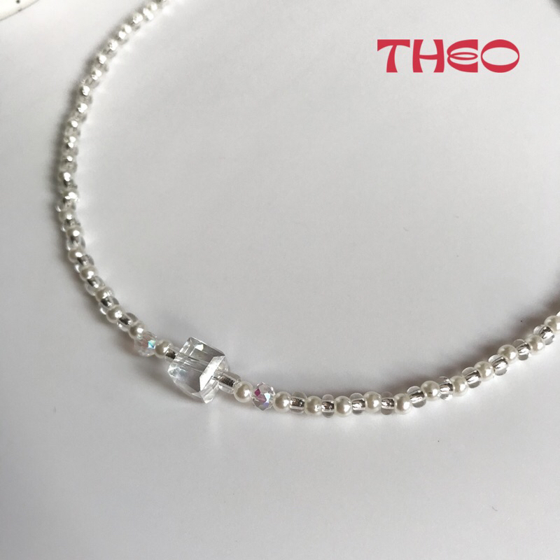 Dây Chuyền Pha Lê Vuông Bling Bling