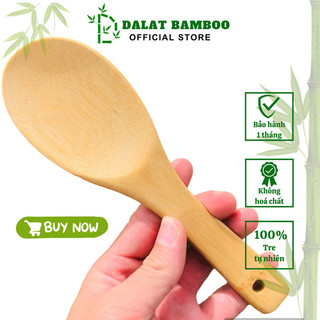Vá xới cơm bằng tre - không hoá chất