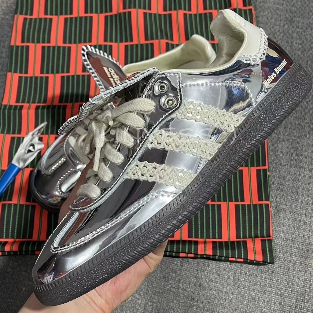 Giày Adidas’s Samba ‘Wales Bonner Silver’  ( Best Jlr)