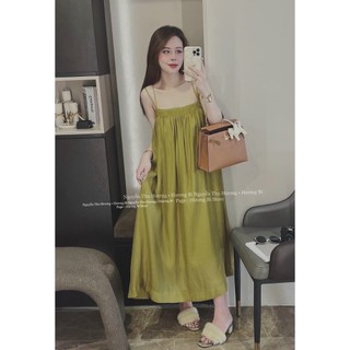ĐẦM MIDI HAI DÂY THUN NGỰC