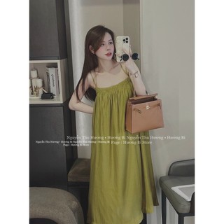 ĐẦM MIDI HAI DÂY THUN NGỰC