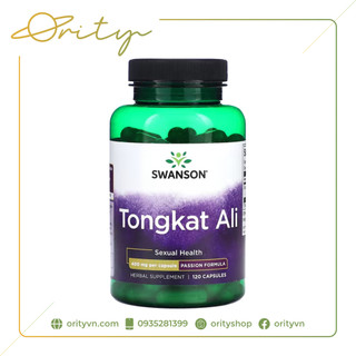 Viên uống hỗ trợ tăng cường sinh lý nam Swanson Tongkat Ali 400mg - 120 viên