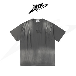 (Có sẵn) AOE STUDIO - Áo thun form rộng unisex thêu logo Blamacar washed T-Shirt