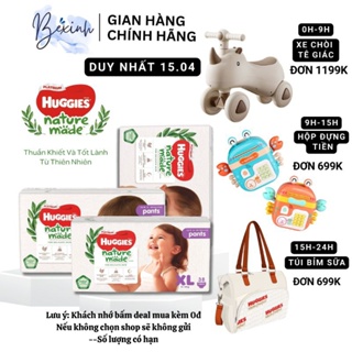 Bỉm dán quần siêu cao cấp Huggies Platinum Nature Made Hàng chính hãng