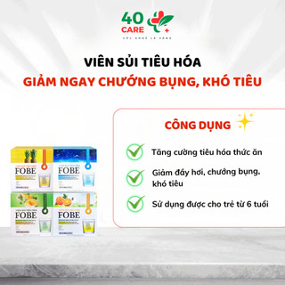 Sủi tiêu hóa Giảm khó tiêu, đầy hơi, chướng bụng sau 30' FOBE