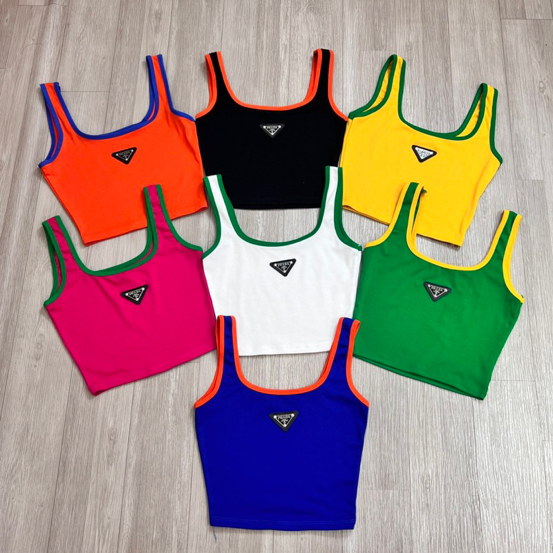 Áo thun croptop viền 🎈🎈🎈