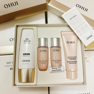 [HÀNG MỚI] Set Kem chống nắng Ohui Day Shield Perfect sun RED/BLACK- SPF50+/ PA++++