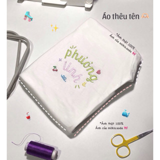   THÊU TÊN THEO YÊU CẦU  Áo thun thêu tên. Áo thun unisex thêu áo đôi thêu áo couple theo yêu cầu 