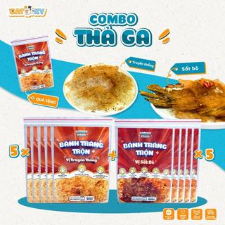 Bánh tráng trộn sốt catsky food đồ ăn vặt tặng 1 bịch bánh tráng trộn vị truyền thống