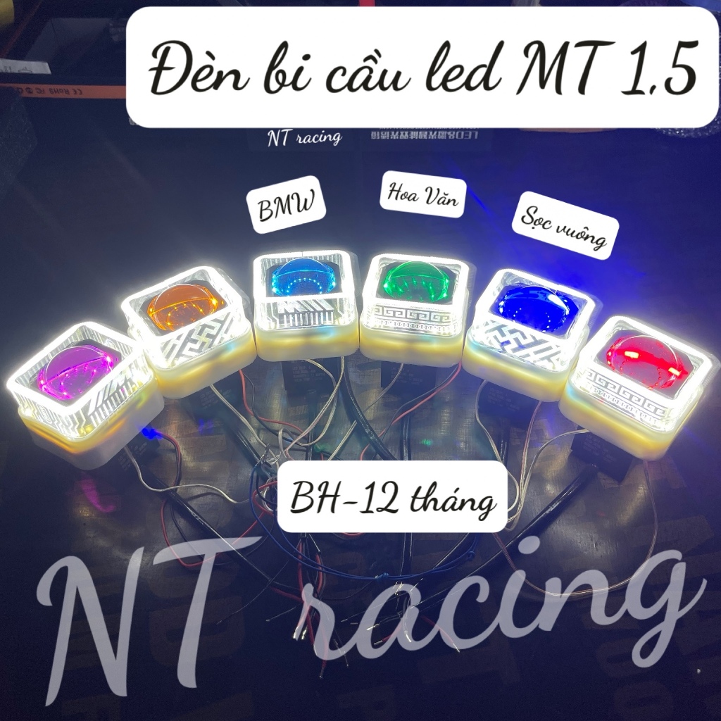 Vòng thiên thần 3D vuông gắn bi cầu 1.5 inch