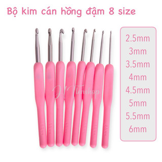 Kim móc cán nhựa nhiều màu (lẻ size)