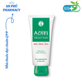 Kem rửa mặt ngăn ngừa mụn Acnes Creamy Wash 100g