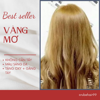 Thuốc nhuộm tóc màu vàng mơ không tẩy