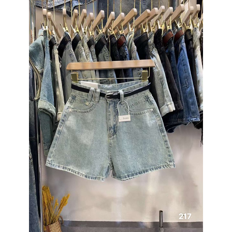 Sooc jeans basic kèm đai hàng QC đẹp mã 217#