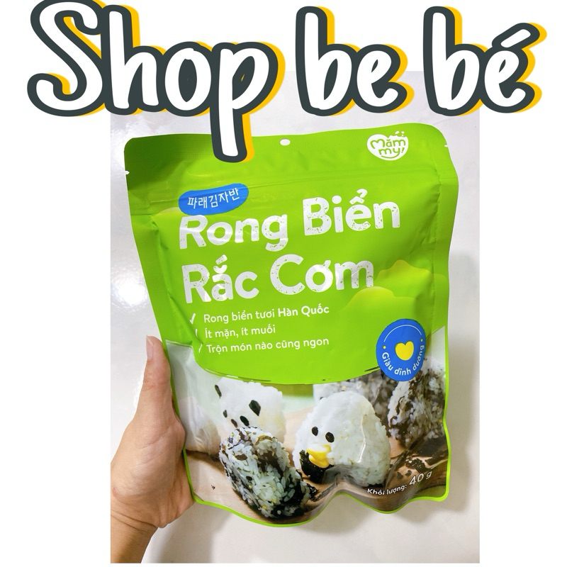 Rong biển rắc cơm cháo Mămmy cho bé. Rong vụn ăn liền giàu dinh dưỡng Shop mẹ min