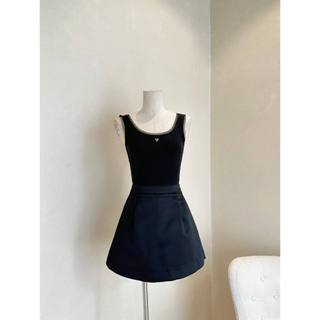 [HÀNG THIẾT KẾ CAO CẤP] Áo Thun Hai Dây Tag Tim Basic Dễ Phối Đồ Màu Đen / Trắng