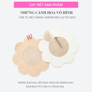 10 Miếng dán ngực, dán ti giấy cao cấp, đi biển thoải mái, nhỏ gọn, tiện lợi, thay áo ngực TD02