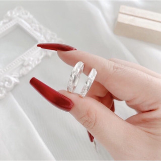 Nhẫn đôi bạc ta sáng bóng dày dặn