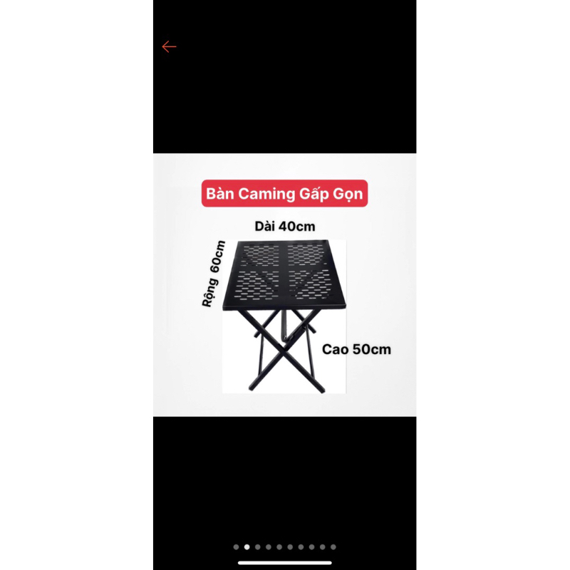 bàn sắt camping gấp gọn