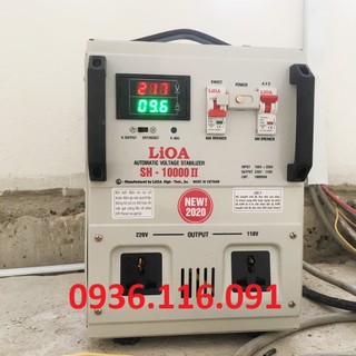 Ổn áp lioa 10kva dải 150v sh-10000ii - lioa nhật linh 10kw 1 pha 10000va 10000w 10kg 10 ký dây đồng thế hệ mới đồng hồ