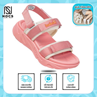 Giày Sandal Quai Hậu Bé Gái S1 2 Quai Ngang Siêu Nhẹ Đế Mềm, Êm Đi Học Đi Chơi Màu Hồng Quai Tháo Rời