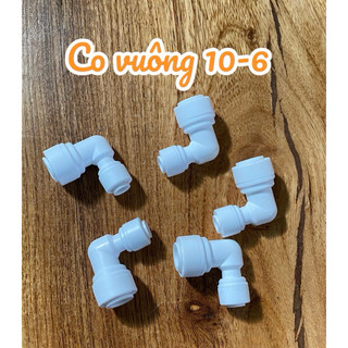 Cút máy lọc nước , cút góc 2 đầu nối nhanh phi 10 với phi 6 co góc 10-6 nối nhanh - có giá sỉ