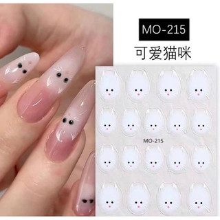 Stick hình mèo con miếng dán móng hình con mèo