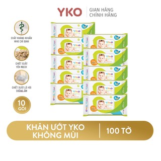 Khăn giấy ướt trẻ em Yko 100 tờ không mùi