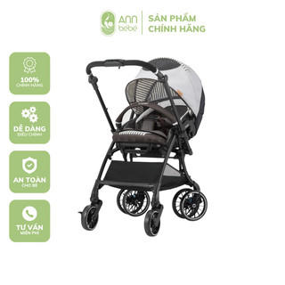 Xe đẩy combi sugocal switch plus - màu trắng nâu | annbebe