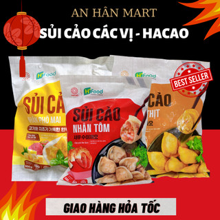 Sủi cảo nhân tôm, sủi cảo thịt, sủi cảo phô mai HACAO gói 500g