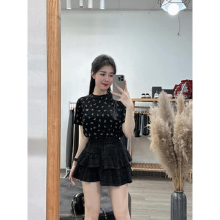 Chân váy ren tầng dáng ngắn 3007