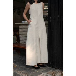Đầm linen sát nách - Đ42