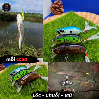 Mồi lure CC50 action lửng, mồi giả câu cá lóc rất nhạy 5cm-8,5gram