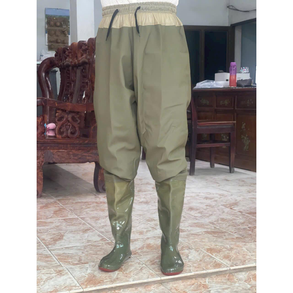 Quần ủng lội nước siêu bền chất liệu cao su dày hai lớp TRƯỜNG SƠN ủng bảo hộ lao động, làm vườn,ủng câu cá,ủng thuỷ sản