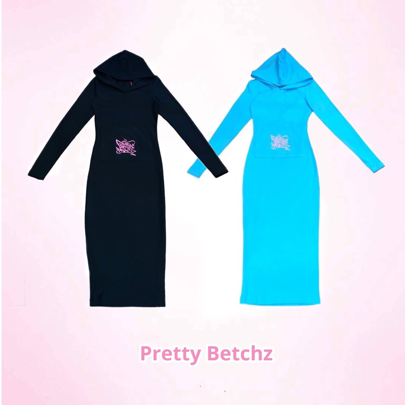 Váy hoody dáng dài body