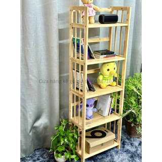 Kệ Sách Gỗ 5 Tầng Ngang 50cm